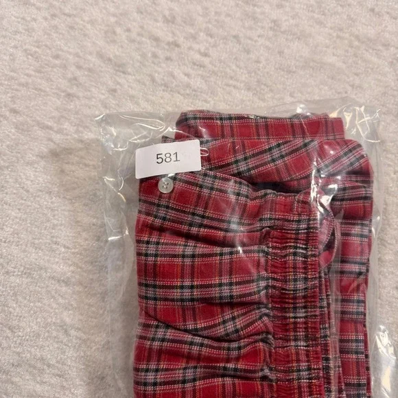 Disney Store Red Plaid Cotton Pajama Pants Lounge Sleepwear Size S/M - Picture 10 of 10